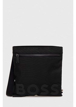 BOSS saszetka kolor czarny 50490970 ze sklepu ANSWEAR.com w kategorii Saszetki - zdjęcie 153374553