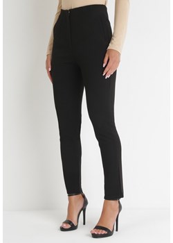 Czarne Eleganckie Spodnie Cygaretki Dassah ze sklepu Born2be Odzież w kategorii Spodnie damskie - zdjęcie 153377164