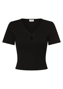 Noisy May T-shirt damski Kobiety Bawełna czarny jednolity ze sklepu vangraaf w kategorii Bluzki damskie - zdjęcie 153380832