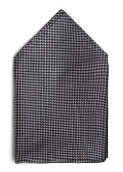 Olymp Level Five Poszetka jedwabna męska Mężczyźni Jedwab antracytowy wypukły wzór tkaniny ze sklepu vangraaf w kategorii Poszetki i butonierki - zdjęcie 153380920