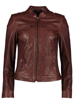 Skórzana kurtka "Garbo" w kolorze brązowym ze sklepu Limango Polska w kategorii Kurtki damskie - zdjęcie 153381541