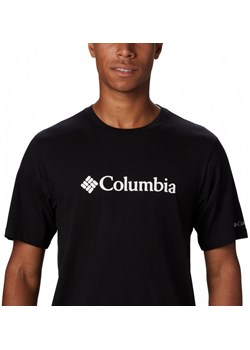 Męski t-shirt z nadrukiem COLUMBIA CSC Basic Logo Tee - czarny ze sklepu Sportstylestory.com w kategorii T-shirty męskie - zdjęcie 153386412