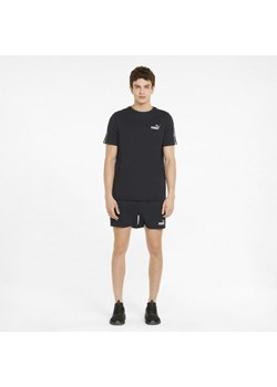 Męskie spodenki tkaninowe ESS+ Tape Woven Shorts - czarne ze sklepu Sportstylestory.com w kategorii Spodenki męskie - zdjęcie 153388123