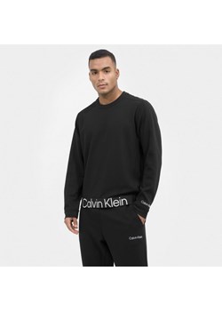 Męska bluza treningowa nierozpinana bez kaptura CALVIN KLEIN MEN 00GMS3W300 - czarna ze sklepu Sportstylestory.com w kategorii Bluzy męskie - zdjęcie 153388340