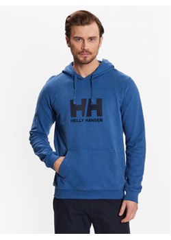 Helly Hansen Bluza Logo 33977 Niebieski Regular Fit ze sklepu MODIVO w kategorii Bluzy męskie - zdjęcie 153437531
