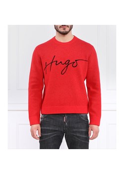 HUGO Wełniany sweter Stigg | Regular Fit ze sklepu Gomez Fashion Store w kategorii Swetry męskie - zdjęcie 153473471