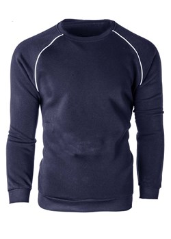 Bluza męska bez kaptura R210 - granat ze sklepu Risardi w kategorii Bluzy męskie - zdjęcie 153474882