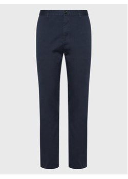 Sisley Chinosy 4AIHSF021 Granatowy Slim Fit ze sklepu MODIVO w kategorii Spodnie męskie - zdjęcie 153508732