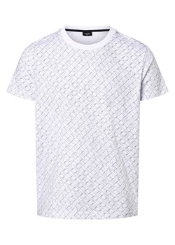 Joop Jeans T-shirt męski Mężczyźni Bawełna biały wzorzysty ze sklepu vangraaf w kategorii T-shirty męskie - zdjęcie 153529881
