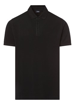Joop Jeans Męska koszulka polo Mężczyźni Bawełna czarny jednolity ze sklepu vangraaf w kategorii T-shirty męskie - zdjęcie 153529923