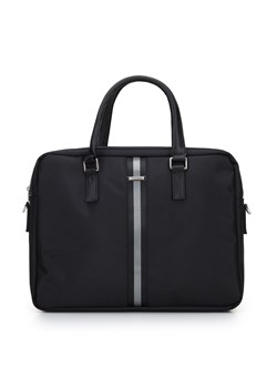 Męska torba na laptopa 17” z tasiemką czarna ze sklepu WITTCHEN w kategorii Torby na laptopa - zdjęcie 153536842