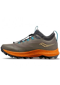 Męskie buty do biegania Saucony Peregrine 13 ST - brązowe ze sklepu Sportstylestory.com w kategorii Buty sportowe męskie - zdjęcie 153554913