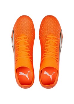 Buty piłkarskie Puma Ultra Match FG/AG M 107217 01 pomarańczowe pomarańcze i czerwienie ze sklepu ButyModne.pl w kategorii Buty sportowe męskie - zdjęcie 153558462