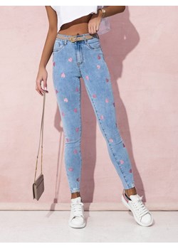 Spodnie Sheila Heart Jeans Niebieskie ze sklepu Lisa Mayo w kategorii Jeansy damskie - zdjęcie 153562603