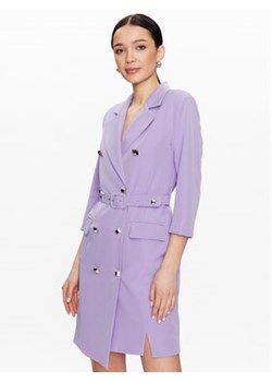 Maryley Sukienka koktajlowa 23EB372/M14 Fioletowy Regular Fit ze sklepu MODIVO w kategorii Sukienki - zdjęcie 153619111