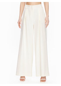 Maryley Spodnie materiałowe 23EB564/43GE Écru Wide Leg ze sklepu MODIVO w kategorii Spodnie damskie - zdjęcie 153619200