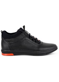 Buty męskie zimowe K27F czarny floter ze sklepu butyolivier w kategorii Buty zimowe męskie - zdjęcie 153632251