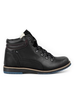 Buty męskie trzewiki skórzane zimowe 811 czarne ze sklepu butyolivier w kategorii Buty zimowe męskie - zdjęcie 153634313