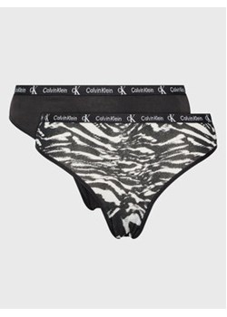 Calvin Klein Underwear Komplet 2 par fig klasycznych 000QD3991E Czarny ze sklepu MODIVO w kategorii Majtki damskie - zdjęcie 153648291