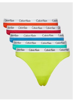 Calvin Klein Underwear Komplet 5 par stringów 000QD3585E Kolorowy ze sklepu MODIVO w kategorii Majtki damskie - zdjęcie 153648420