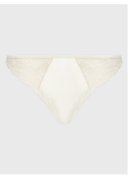 Calvin Klein Underwear Stringi 000QF7163E Écru ze sklepu MODIVO w kategorii Majtki damskie - zdjęcie 153667331