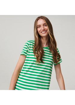 Sinsay - Koszulka bawełniana - Zielony ze sklepu Sinsay w kategorii Bluzki damskie - zdjęcie 153673431