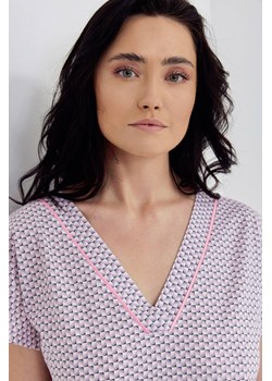 Piżama damska bawełniana Cana 107 szaro-różowa ze sklepu piubiu_pl w kategorii Piżamy damskie - zdjęcie 153683763