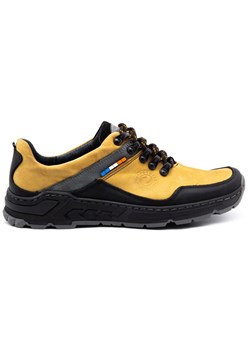 Olivier Męskie buty trekkingowe skórzane 292GT żółte ze sklepu ButyModne.pl w kategorii Buty trekkingowe męskie - zdjęcie 153684311