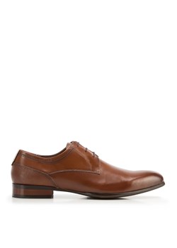 Męskie buty derby skórzane klasyczne brązowe ze sklepu WITTCHEN w kategorii Buty eleganckie męskie - zdjęcie 153698253