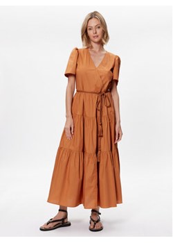 TWINSET Sukienka letnia 231TT2042 Brązowy Regular Fit ze sklepu MODIVO w kategorii Sukienki - zdjęcie 153699121
