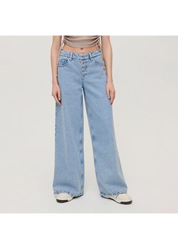 Jasne jeansy super wide leg vintage - Niebieski ze sklepu House w kategorii Jeansy damskie - zdjęcie 153730503