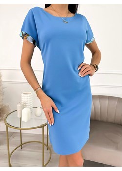 Niebieska Sukienka ze sklepu ModnaKiecka.pl w kategorii Sukienki - zdjęcie 153761483