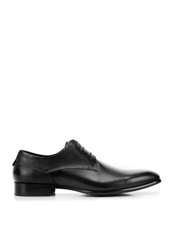 Męskie buty derby skórzane klasyczne czarne ze sklepu WITTCHEN w kategorii Buty eleganckie męskie - zdjęcie 153765611