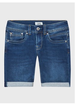 Pepe Jeans Szorty jeansowe Tracker Short PB800696JS0 Niebieski Slim Fit ze sklepu MODIVO w kategorii Spodenki chłopięce - zdjęcie 153776923