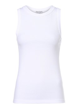 Marie Lund Top damski Kobiety Bawełna biały jednolity ze sklepu vangraaf w kategorii Bluzki damskie - zdjęcie 153783800
