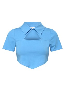 Noisy May T-shirt damski Kobiety Bawełna niebieski jednolity ze sklepu vangraaf w kategorii Bluzki damskie - zdjęcie 153786874