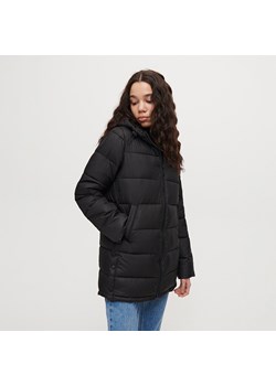 Pikowany płaszcz z kapturem czarny - Czarny ze sklepu House w kategorii Kurtki damskie - zdjęcie 153789343