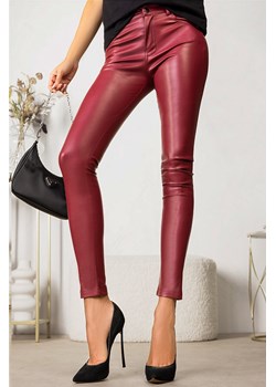 Spodnie EVAILA RED ze sklepu Ivet Shop w kategorii Spodnie damskie - zdjęcie 153794540
