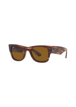 Ray-Ban okulary przeciwsłoneczne MEGA WAYFARER kolor brązowy 0RB0840S ze sklepu ANSWEAR.com w kategorii Okulary przeciwsłoneczne damskie - zdjęcie 154079164