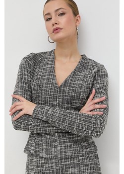 Guess bluzka Eloise damska kolor czarny wzorzysta ze sklepu ANSWEAR.com w kategorii Bluzki damskie - zdjęcie 154080450