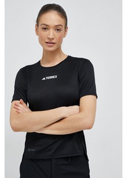 adidas TERREX t-shirt sportowy Multi kolor czarny HM4041 ze sklepu ANSWEAR.com w kategorii Bluzki damskie - zdjęcie 154088500