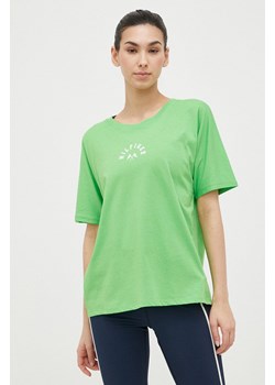 Tommy Hilfiger t-shirt bawełniany kolor zielony ze sklepu ANSWEAR.com w kategorii Bluzki damskie - zdjęcie 154092942