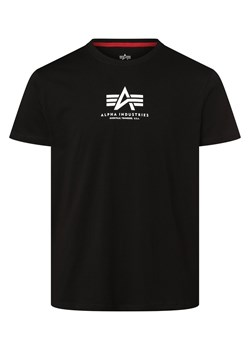 Alpha Industries T-shirt męski Mężczyźni Bawełna czarny nadruk ze sklepu vangraaf w kategorii T-shirty męskie - zdjęcie 154108214