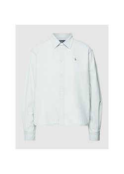 Bluzka jeansowa z kołnierzykiem koszulowym ze sklepu Peek&Cloppenburg  w kategorii Koszule damskie - zdjęcie 154134003