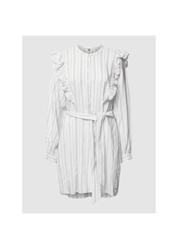 Sukienka koszulowa z falbanami model ‘VIS STRIPE SHORT FRILL’ ze sklepu Peek&Cloppenburg  w kategorii Sukienki - zdjęcie 154141993
