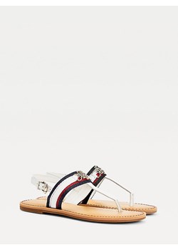 TOMMY HILFIGER Białe sandały SHIMMERY RIBBON (37) ze sklepu SUPELO w kategorii Sandały damskie - zdjęcie 154145720