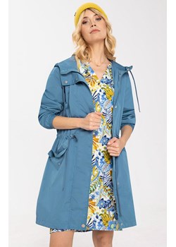 Płaszcz damski przejściowy w kolorze niebieskim J-CLEM, Kolor niebieski, Rozmiar XL, Volcano ze sklepu Primodo w kategorii Płaszcze damskie - zdjęcie 154152531