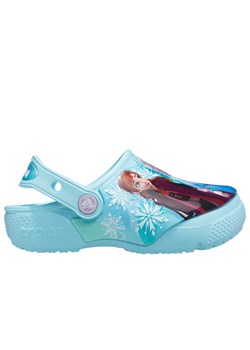 Klapki Crocs Toddler Fun Lab Disney Frozen II Clog 206804-4O9 - niebieskie ze sklepu streetstyle24.pl w kategorii Klapki dziecięce - zdjęcie 154162271