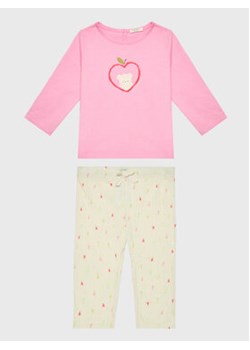 United Colors Of Benetton Komplet bluzka i legginsy 3QMFA102G Różowy Regular Fit ze sklepu MODIVO w kategorii Odzież dla niemowląt - zdjęcie 154165852