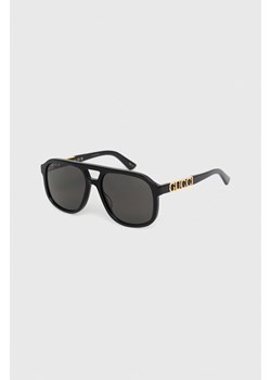 Gucci okulary przeciwsłoneczne kolor czarny ze sklepu ANSWEAR.com w kategorii Okulary przeciwsłoneczne damskie - zdjęcie 154166950